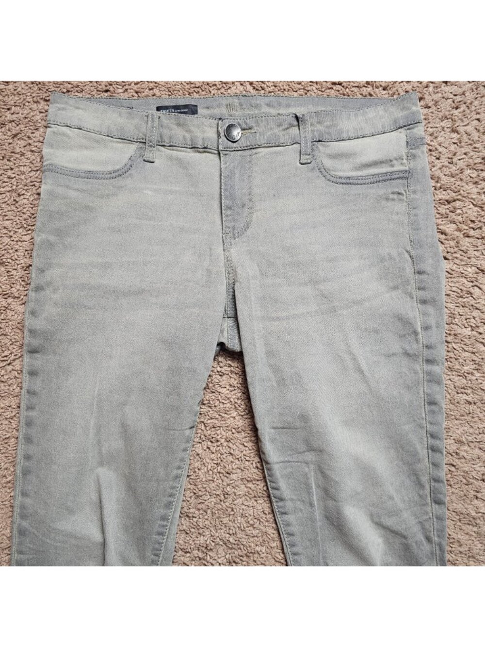 Kut From The Kloth Jeans Womens 8 Gray Jennifer Ultra Skinny Denim Stretch - Picture 2 of 8